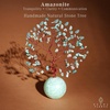 image:imageRose Quartz Crystal Tree of Life Birthday Gifts for Women Girls Friends Handmade Chakra Healing Crystals Tree for Home Office Decor Positivity Good Luck Money Unique Gifts for Her Mom SisterBall Base Amazonite Crystal Tree