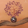 image:imageRose Quartz Crystal Tree of Life Birthday Gifts for Women Girls Friends Handmade Chakra Healing Crystals Tree for Home Office Decor Positivity Good Luck Money Unique Gifts for Her Mom SisterBall Base Amethyst Crystal Tree