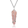 image:imageRose Quartz Crystal Tree of Life Birthday Gifts for Women Girls Friends Handmade Chakra Healing Crystals Tree for Home Office Decor Positivity Good Luck Money Unique Gifts for Her Mom SisterWooden Base 7 Chakra Tree With Rose Pendant