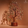 image:imageRose Quartz Crystal Tree of Life Birthday Gifts for Women Girls Friends Handmade Chakra Healing Crystals Tree for Home Office Decor Positivity Good Luck Money Unique Gifts for Her Mom SisterWooden Base Unakite Crystal Tree