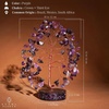 image:imageRose Quartz Crystal Tree of Life Birthday Gifts for Women Girls Friends Handmade Chakra Healing Crystals Tree for Home Office Decor Positivity Good Luck Money Unique Gifts for Her Mom SisterOrgone Base Amethyst Crystal Tree