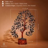 image:imageRose Quartz Crystal Tree of Life Birthday Gifts for Women Girls Friends Handmade Chakra Healing Crystals Tree for Home Office Decor Positivity Good Luck Money Unique Gifts for Her Mom SisterWooden Base Black Obsidian Crystal Tree