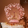 image:imageRose Quartz Crystal Tree of Life Birthday Gifts for Women Girls Friends Handmade Chakra Healing Crystals Tree for Home Office Decor Positivity Good Luck Money Unique Gifts for Her Mom SisterPyramid Base Rose Quartz Crystal Tree