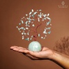 image:imageRose Quartz Crystal Tree of Life Birthday Gifts for Women Girls Friends Handmade Chakra Healing Crystals Tree for Home Office Decor Positivity Good Luck Money Unique Gifts for Her Mom SisterBall Base Amazonite Crystal Tree