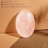 image:imageRose Quartz Palm Stone Natural Healing Crystal Worry Stones for Chakra Balancing Positive Energy Meditation Reiki Healing Yoga Accessories Spiritual Gifts for Women and Mens