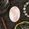 image:imageRose Quartz Palm Stone Natural Healing Crystal Worry Stones for Chakra Balancing Positive Energy Meditation Reiki Healing Yoga Accessories Spiritual Gifts for Women and Mens