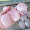 image:imageRose Quartz Palm Stone Natural Healing Crystal Worry Stones for Chakra Balancing Positive Energy Meditation Reiki Healing Yoga Accessories Spiritual Gifts for Women and Mens