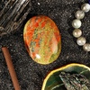 image:imageUnakite Palm Stone Natural Healing Crystal Worry Stones for Chakra Balancing Positive Energy Meditation Reiki Healing Yoga Accessories Spiritual Gifts for Women and Mens