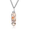 image:imageCrystal Necklace Birthday Gifts for Women Mom Natural Amazonite Healing Crystal Pendant Necklaces for Chakra Balance Good Luck Positivity Meditation Tree of Life Crystal JewelrySunstone Hexagonal