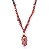 image:imageHandcrafted Real Crystal Necklace for Men Stone Necklace for Women 7 Chakra Necklace Crystal with Braided Rope Spritual Rope Necklace with Crystal Pendant by Karma Pledge Unakite