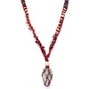 image:imageHandcrafted Real Crystal Necklace for Men Stone Necklace for Women 7 Chakra Necklace Crystal with Braided Rope Spritual Rope Necklace with Crystal Pendant by Karma Pledge Tree Agate