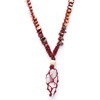 image:imageHandcrafted Real Crystal Necklace for Men Stone Necklace for Women 7 Chakra Necklace Crystal with Braided Rope Spritual Rope Necklace with Crystal Pendant by Karma Pledge Clear Quartz Necklace