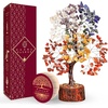 Wooden Base 7 Chakra Manifestation Tree Silver
