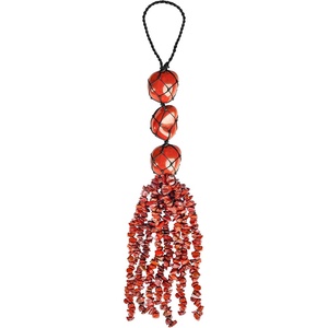 image:imageCrystal Hanging Decoration 7 Chakra Tumbled Stone Crystal Tree of Life for Car Mirror Wall Hanging Ornaments Handmade Home Decoration Mediation Accessories Positive Gifts for WomenRed Jasper Beads