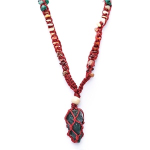 image:imageHandcrafted Real Crystal Necklace for Men Stone Necklace for Women 7 Chakra Necklace Crystal with Braided Rope Spritual Rope Necklace with Crystal Pendant by Karma Pledge Black Tourmaline