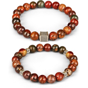 image:imageKARMAPLEDGE Healing Crystal Bracelets for Men amp Women Spiritual Positive Energy amp Balance Handmade 6mm Crystal Beads Bracelets202 Combo Multi Picso Pack of 2