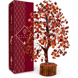 image:imageRose Quartz Crystal Tree of Life Birthday Gifts for Women Girls Friends Handmade Chakra Healing Crystals Tree for Home Office Decor Positivity Good Luck Money Unique Gifts for Her Mom SisterWooden Base Carnelian Crystal Tree