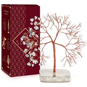 image:imageRose Quartz Crystal Tree of Life Birthday Gifts for Women Girls Friends Handmade Chakra Healing Crystals Tree for Home Office Decor Positivity Good Luck Money Unique Gifts for Her Mom SisterOrgone Square Base Clear Quartz Crystal Tree