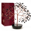 image:imageKARMAPLEDGE 7 Chakra Black Obsidian Crystal Tree of Life Positive Energy amp Good Luck Money Feng Shui Decor Home and Office Desk Decoration Spiritual Gifts for Women for Dad