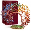 6- 7 Chakra Slice Base Tree 100 Beads