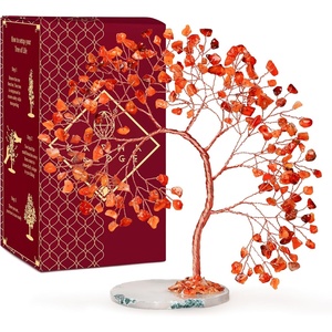 image:imageKARMAPLEDGE 7 Chakra Tree of Life Birthday Gifts for Women Home and Office Decor Handmade Crystal Chakra Tree for Money Positivity Reiki Healing Spiritual Good Luck Gifts for Mom amp Dad6 Carnelian Slice Base