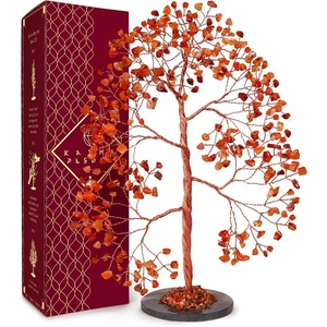 image:imageKARMAPLEDGE 7 Chakra Tree of Life Birthday Gifts for Women Home and Office Decor Handmade Crystal Chakra Tree for Money Positivity Reiki Healing Spiritual Good Luck Gifts for Mom amp Dad14 Carnelian Slice Base 300 Beads