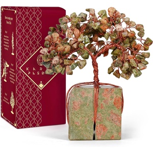 image:imageKARMAPLEDGE 7 Chakra Tree of Life Birthday Gifts for Women Home and Office Decor Handmade Crystal Chakra Tree for Money Positivity Reiki Healing Spiritual Good Luck Gifts for Mom amp Dad58 Unakite Crystal Base