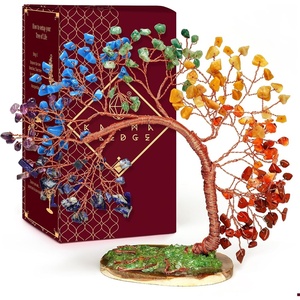 image:imageKARMAPLEDGE 7 Chakra Tree of Life Birthday Gifts for Women Home and Office Decor Handmade Crystal Chakra Tree for Money Positivity Reiki Healing Spiritual Good Luck Gifts for Mom amp Dad6 7 Chakra Slice Base Tree 100 Beads