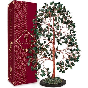 image:imageKARMAPLEDGE 7 Chakra Tree of Life Birthday Gifts for Women Home and Office Decor Handmade Crystal Chakra Tree for Money Positivity Reiki Healing Spiritual Good Luck Gifts for Mom amp Dad12 Green Aventurine Slice Base 300 Beads