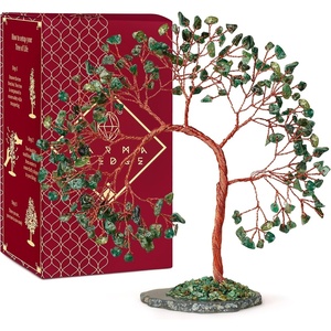image:imageKARMAPLEDGE 7 Chakra Tree of Life Birthday Gifts for Women Home and Office Decor Handmade Crystal Chakra Tree for Money Positivity Reiki Healing Spiritual Good Luck Gifts for Mom amp Dad6 Green Aventurine Slice Base Tree