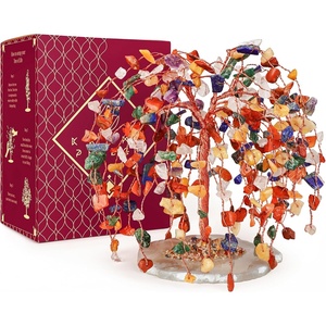 image:imageKARMAPLEDGE 7 Chakra Tree of Life Birthday Gifts for Women Home and Office Decor Handmade Crystal Chakra Tree for Money Positivity Reiki Healing Spiritual Good Luck Gifts for Mom amp Dad11 Seven Chakra Crystal Tree Khajuri