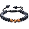 image:imageBlack Matte with Tiger Eye Crystal Bracelet Chakra Healing Crystal Bracelets for Men amp Women Bracelet for Meditation Positive Energy amp Balance Handmade Bracelets Crystal by Karma Pledge