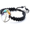 image:imageHealing Crystal Bracelet Chakra Bracelets for Women amp Men Bracelet for Meditation Positive Energy amp Balance Handmade Bracelets Crystal by Karma Pledge 7 Chakra Bracelet Double Beads