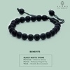 image:imageHealing Crystal Bracelet Chakra Bracelets for Women amp Men Bracelet for Meditation Positive Energy amp Balance Handmade Bracelets Crystal by Karma Pledge Black Matte Agate Bracelet
