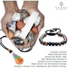 image:imageChakra Therapy Healing Crystal Kit Set of 17 Pieces Gift Pack with 14 Fine Raw Stones Selenite Stick Tiger Eye Bracelet amp 7 Chakra orgone Pendant for Balancing Body Chakras by Karma Pledge