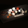 image:imageChakra Therapy Healing Crystal Kit Set of 17 Pieces Gift Pack with 14 Fine Raw Stones Selenite Stick Tiger Eye Bracelet amp 7 Chakra orgone Pendant for Balancing Body Chakras by Karma Pledge