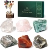 image:imageKARMAPLEDGE Cancer Zodiac Sign Healing Stone Set with 7 Chakra Tree of Life  Horoscope Birthstone Crystal Box  Astrology Crystal Healing Horoscope Birthday Gift