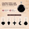 image:imageNecklaces for Women 5 Crystal Pendant Charms with One Adjustable ChainBlack Obsidian