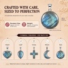 image:imageNecklaces for Women 5 Crystal Pendant Charms with One Adjustable ChainLabradorite