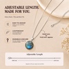 image:imageNecklaces for Women 5 Crystal Pendant Charms with One Adjustable ChainLabradorite