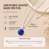 image:imageNecklaces for Women 5 Crystal Pendant Charms with One Adjustable ChainLapis Lazuli