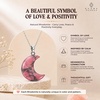 image:imageNecklaces for Women 5 Crystal Pendant Charms with One Adjustable ChainRhodonite