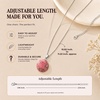 image:imageNecklaces for Women 5 Crystal Pendant Charms with One Adjustable ChainRhodonite