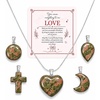 image:imageNecklaces for Women 5 Crystal Pendant Charms with One Adjustable ChainUnakite